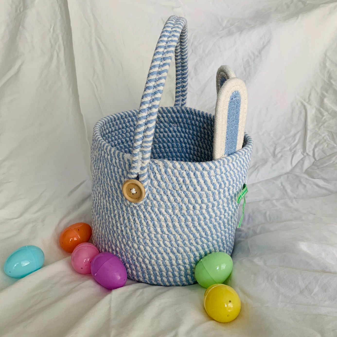 Blue Easter Bunny Basket
