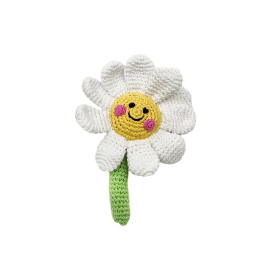 Knit Daisy Rattle
