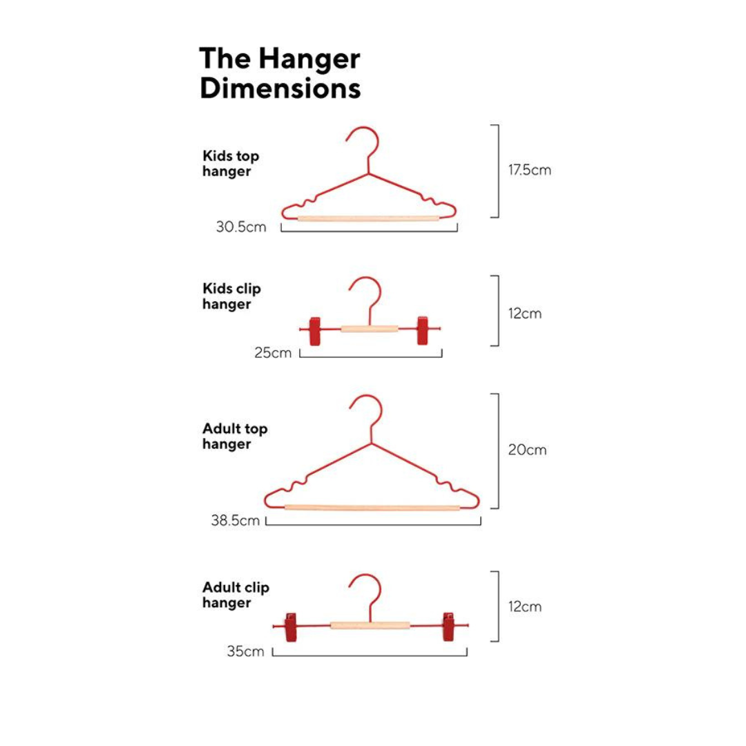 Kids Top Hangers in Poppy