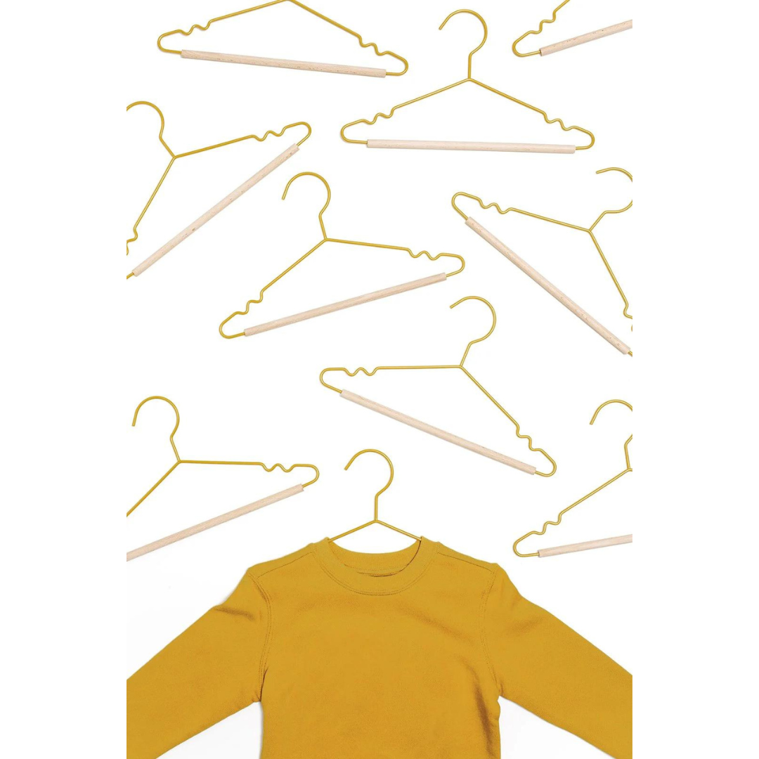 Kids Top Hangers in Mustard