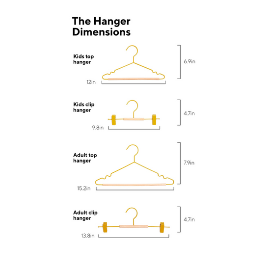 Kids Top Hangers in Mustard