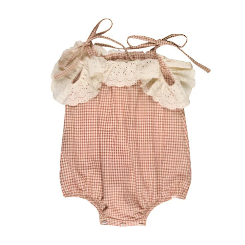 Clementina Frilled Bodysuit in Terracota