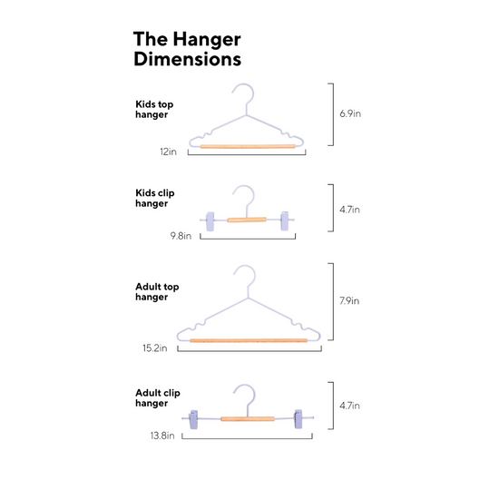Kids Top Hangers in Lilac