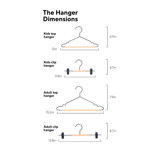 Kids Top Hangers in Slate