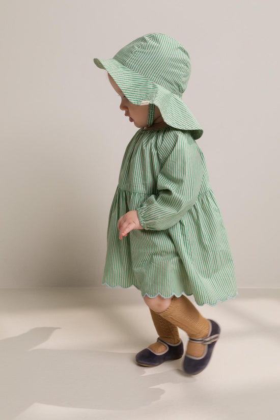 Dawson Striped Dress in Mint Leaf