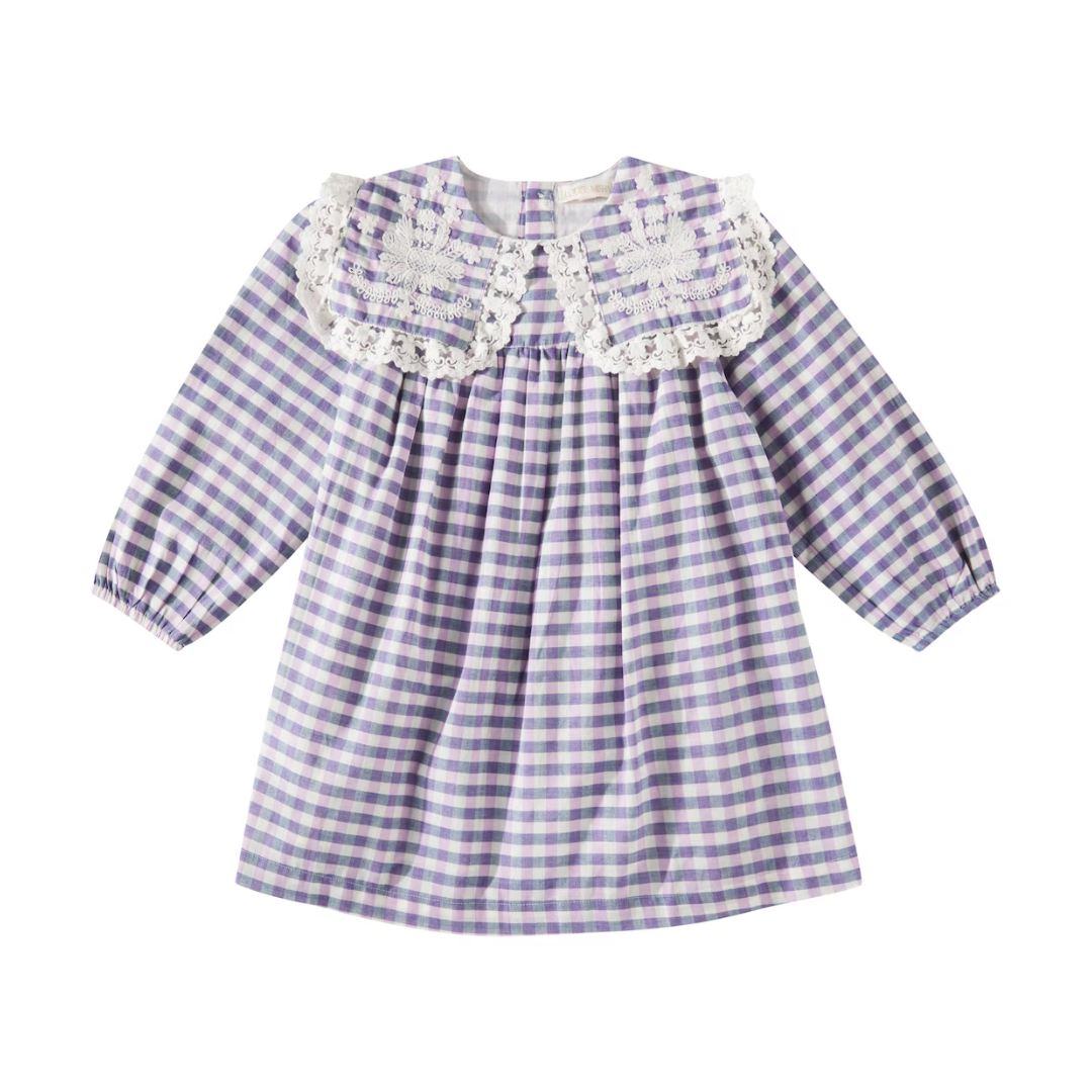 Arinola Purple Check Dress