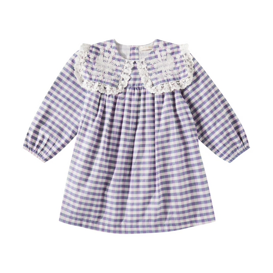 Arinola Purple Check Dress