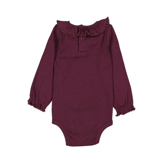 Brandine Bodysuit in Deep Mulberry