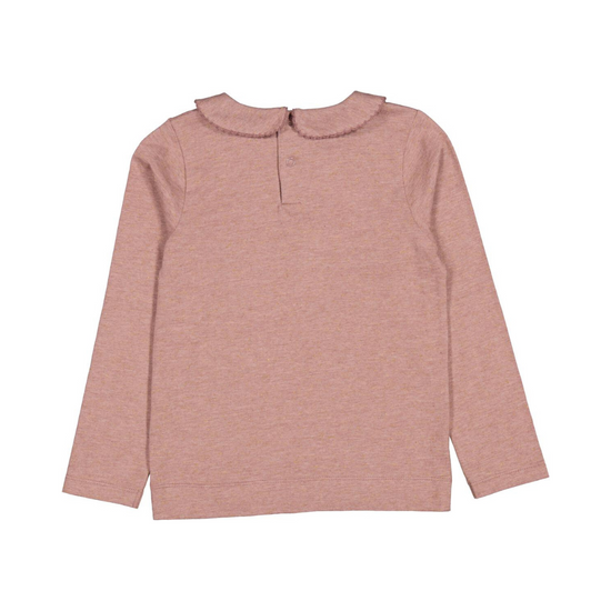 Taran Toddler Shirt in Dusty Mauve Glitter