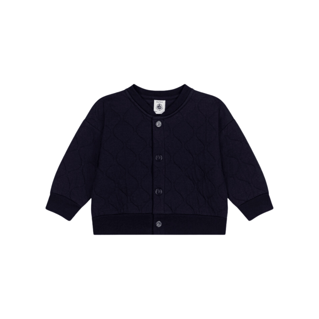 Quilted Sweatshirt Cardigan - Toddler