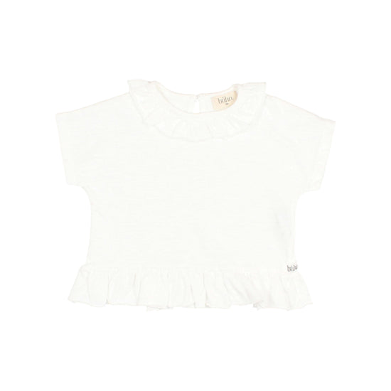 White Frill Blouse