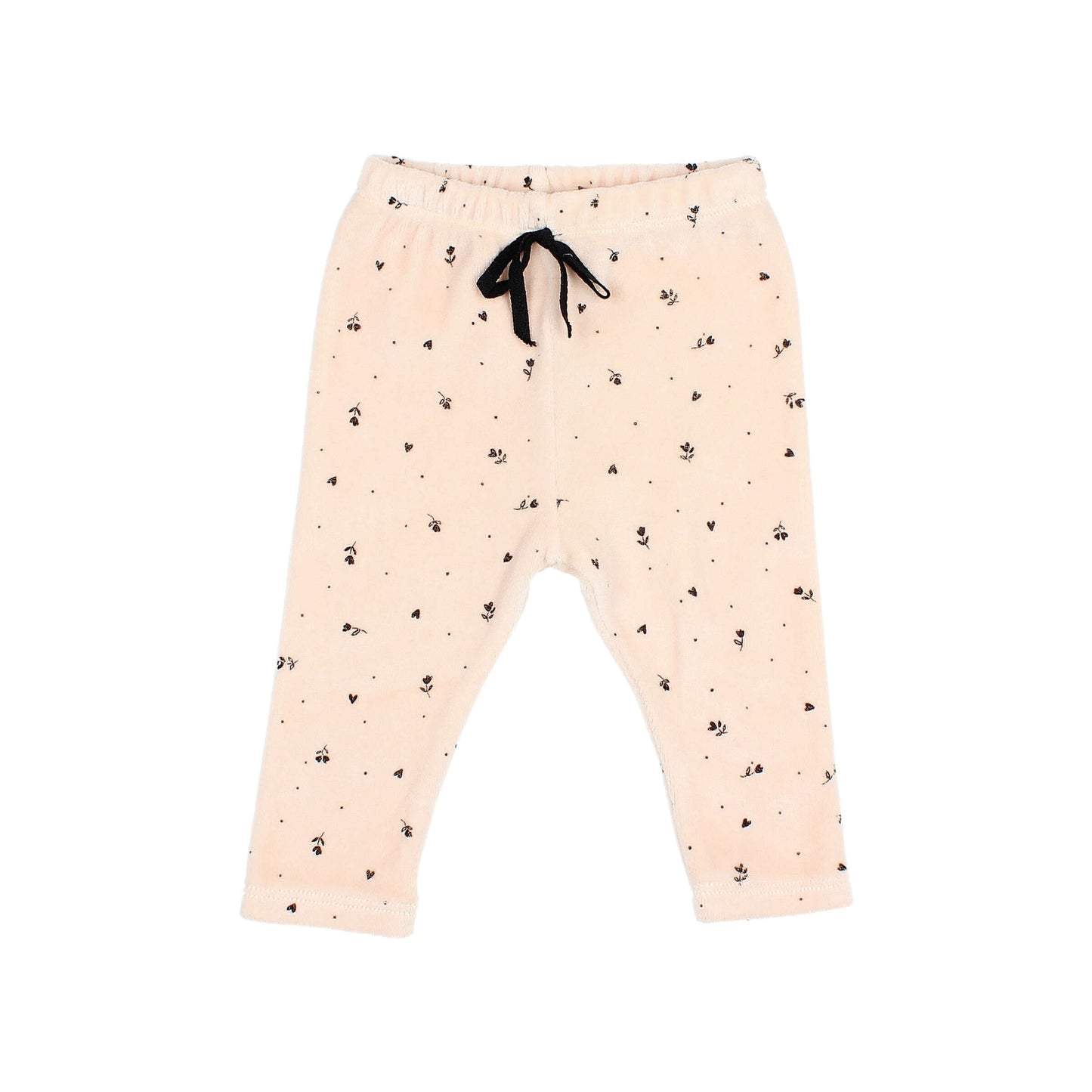 Velvet Cuore Leggings in Cream Pink