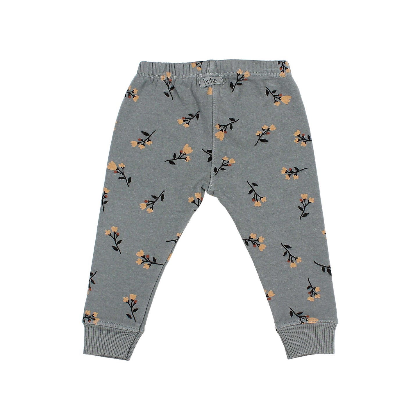 Folk Flower Leggings in Elephant