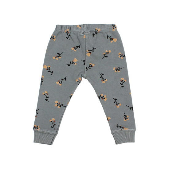 Folk Flower Leggings in Elephant