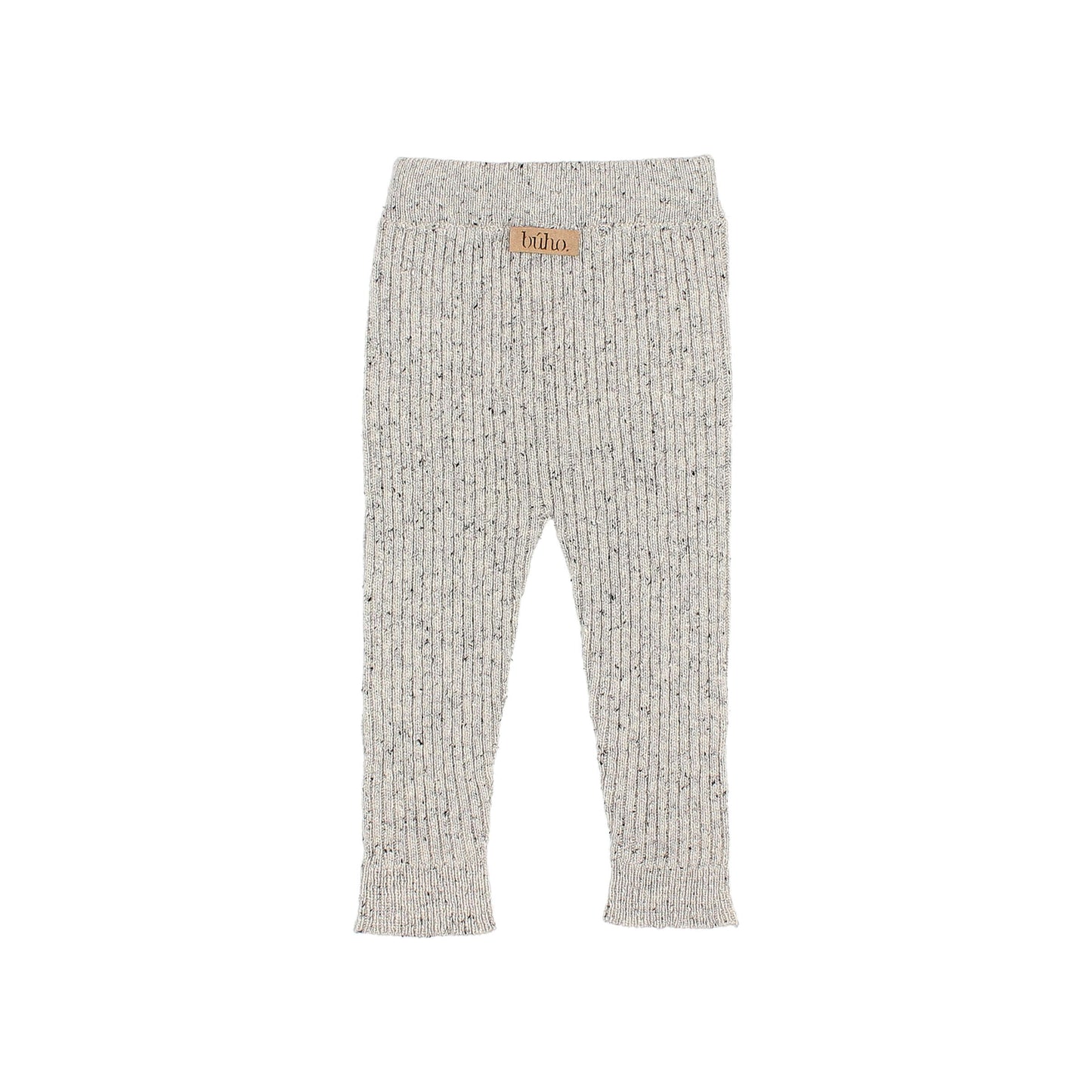 Fine Knit Leggings in Light Grey