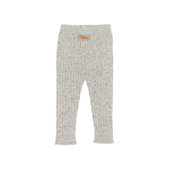 Fine Knit Leggings in Light Grey