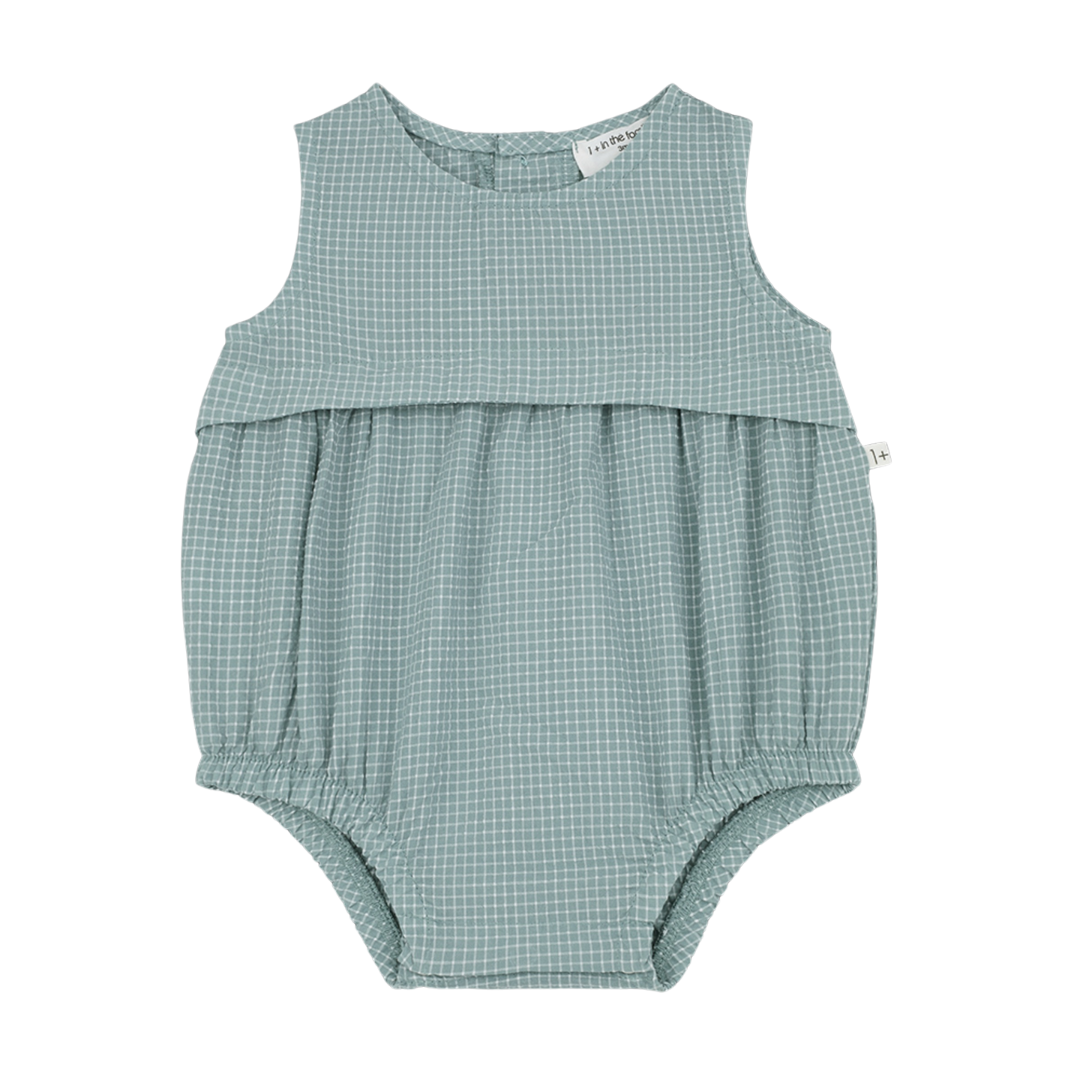 Ugo Check Romper in Shark