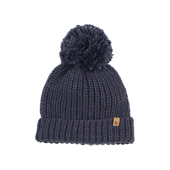 Soft Knit Hat in Navy