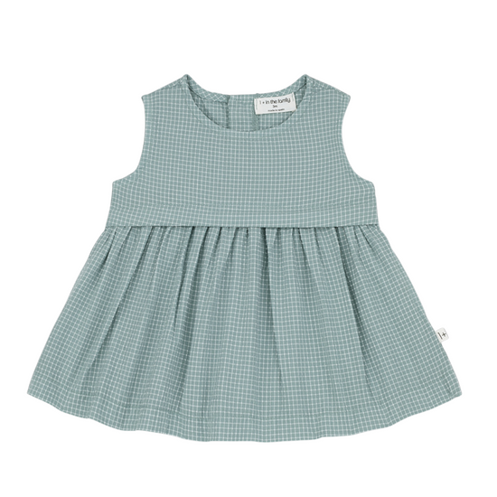 Naomi Check Dress in Shark