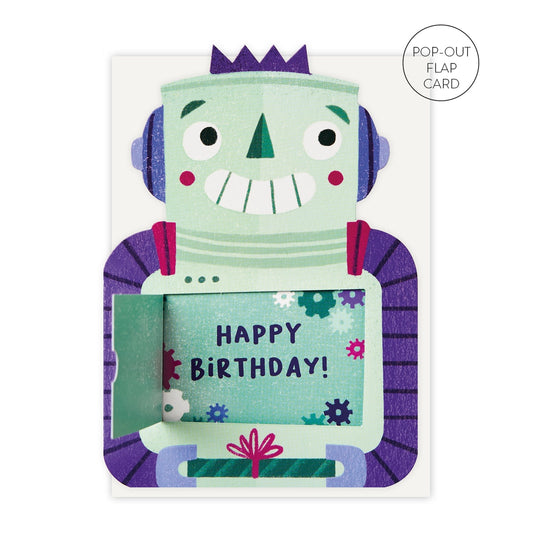 Smiley Robot Birthday Card