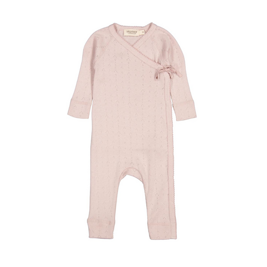 Rula Pointelle Jumpsuit in Faded Rose