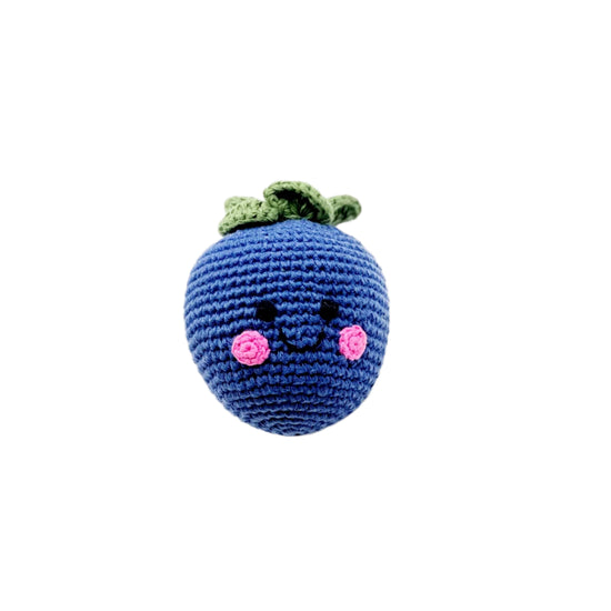 Knit Blueberry Rattle