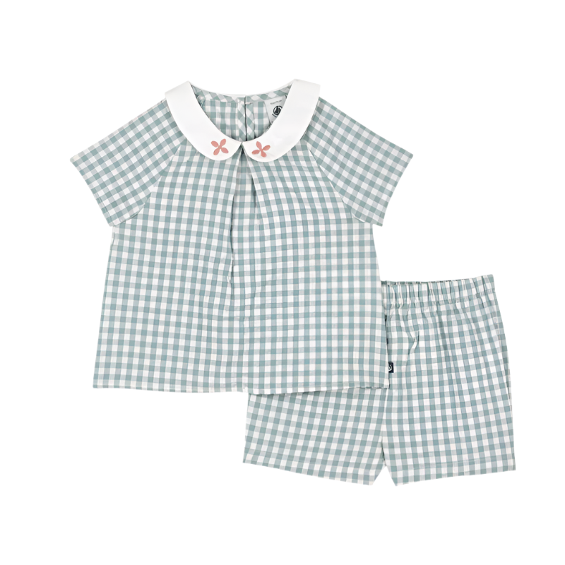 Green Check Picnic Set