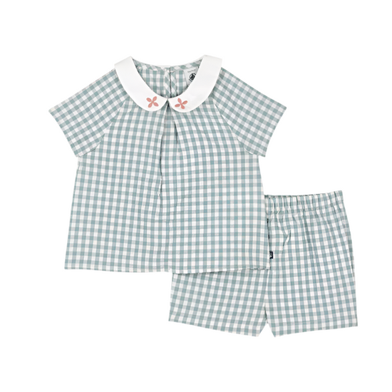 Green Check Picnic Set