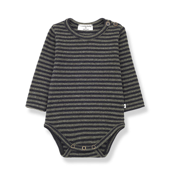 Adam Stripe Bodysuit in Olive