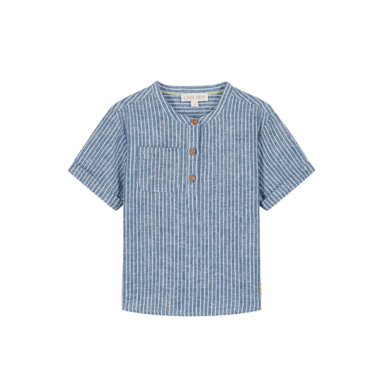 Arun Shirt in Blue Onda Stripes