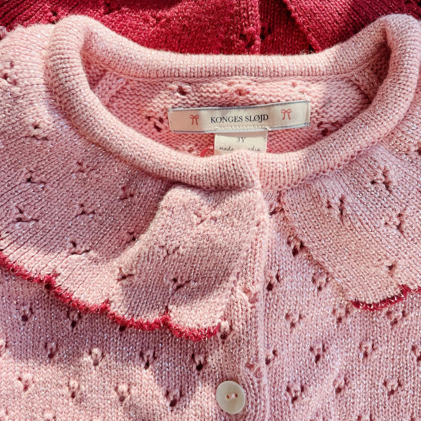 Holiday Knit Cardigan in Mellow Rose