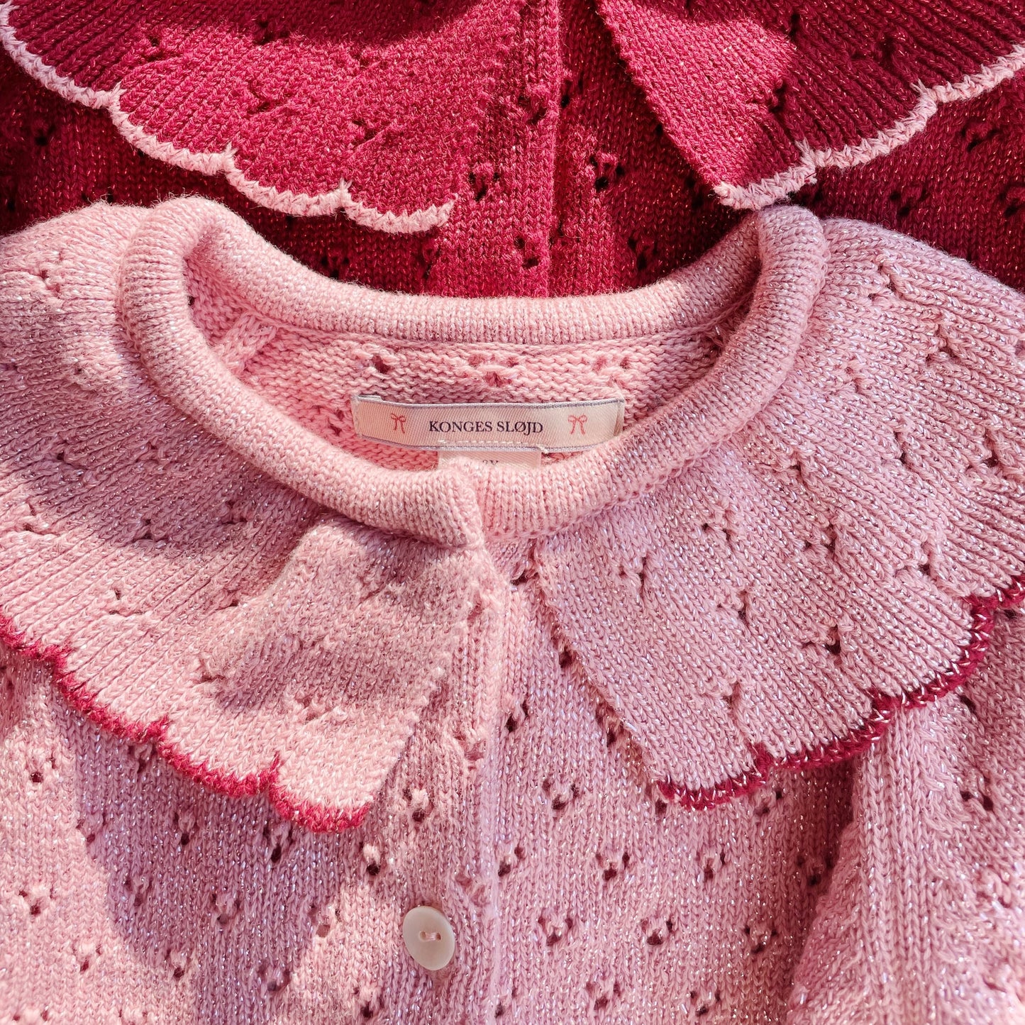 Holiday Knit Cardigan in Mellow Rose