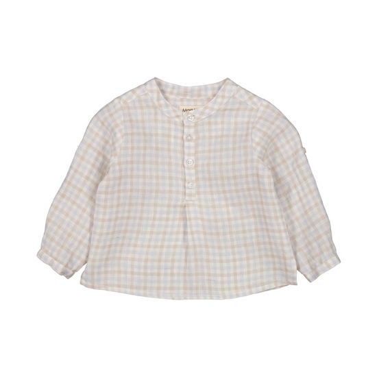 Totoro Linen Shirt in Summer Check