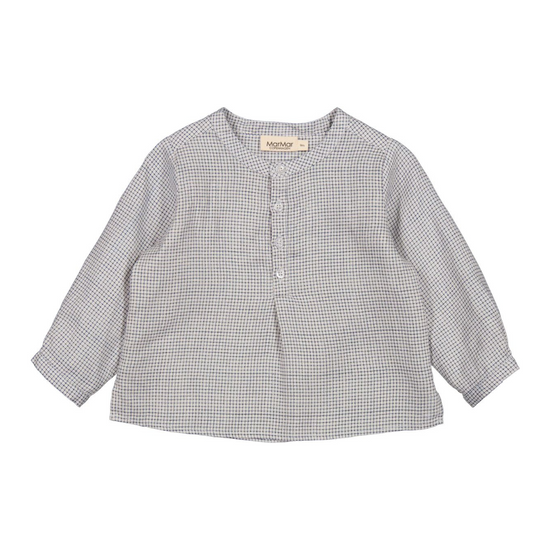 Totoro Linen Shirt in Mini Check