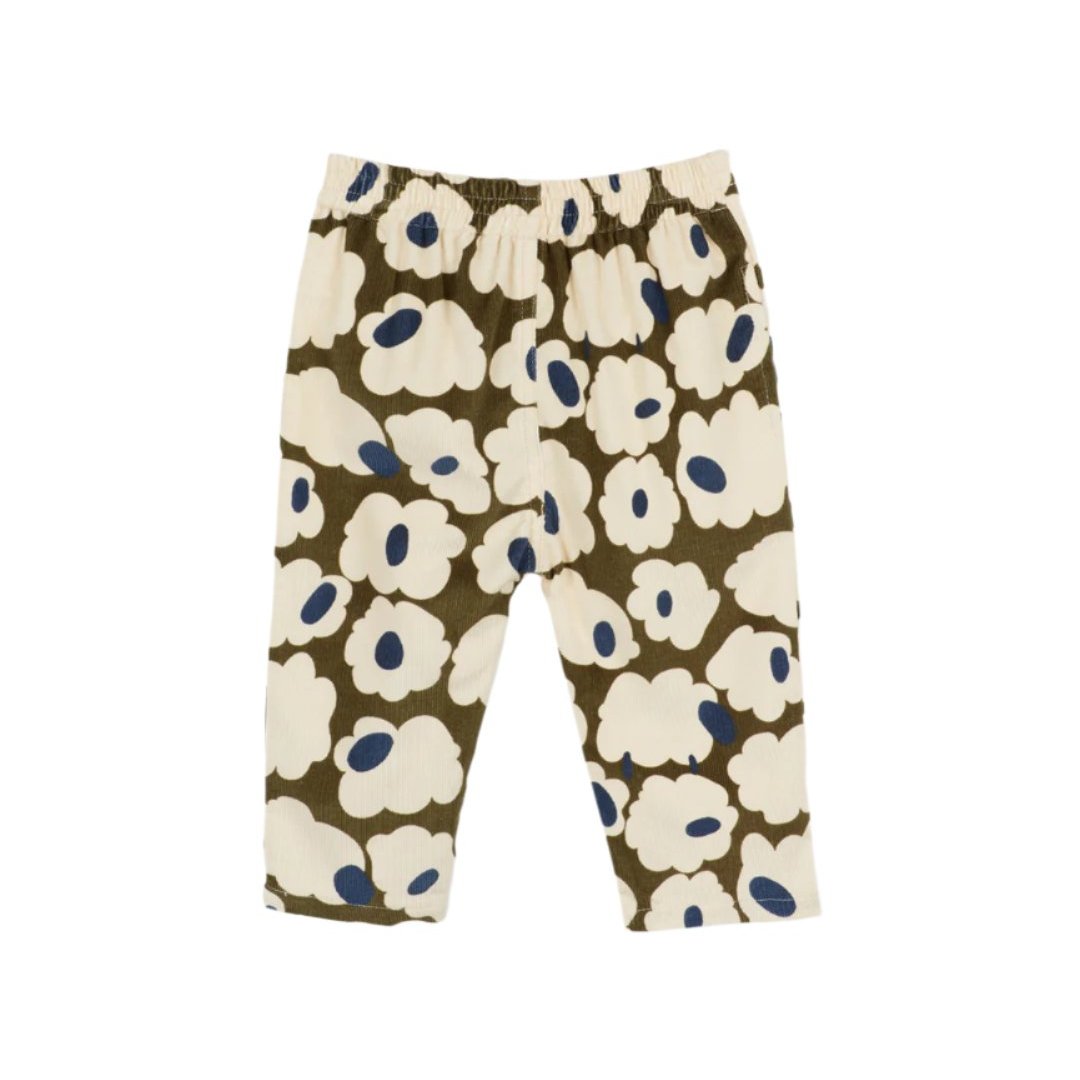 Velvet Sheep Print Pants In Mountain Kaki