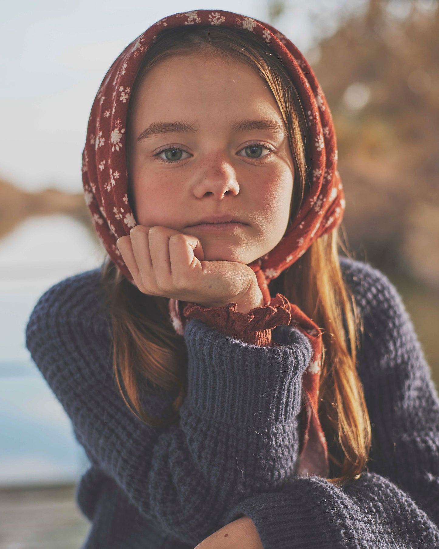 Soft Knit Toddler Sweater in Navy