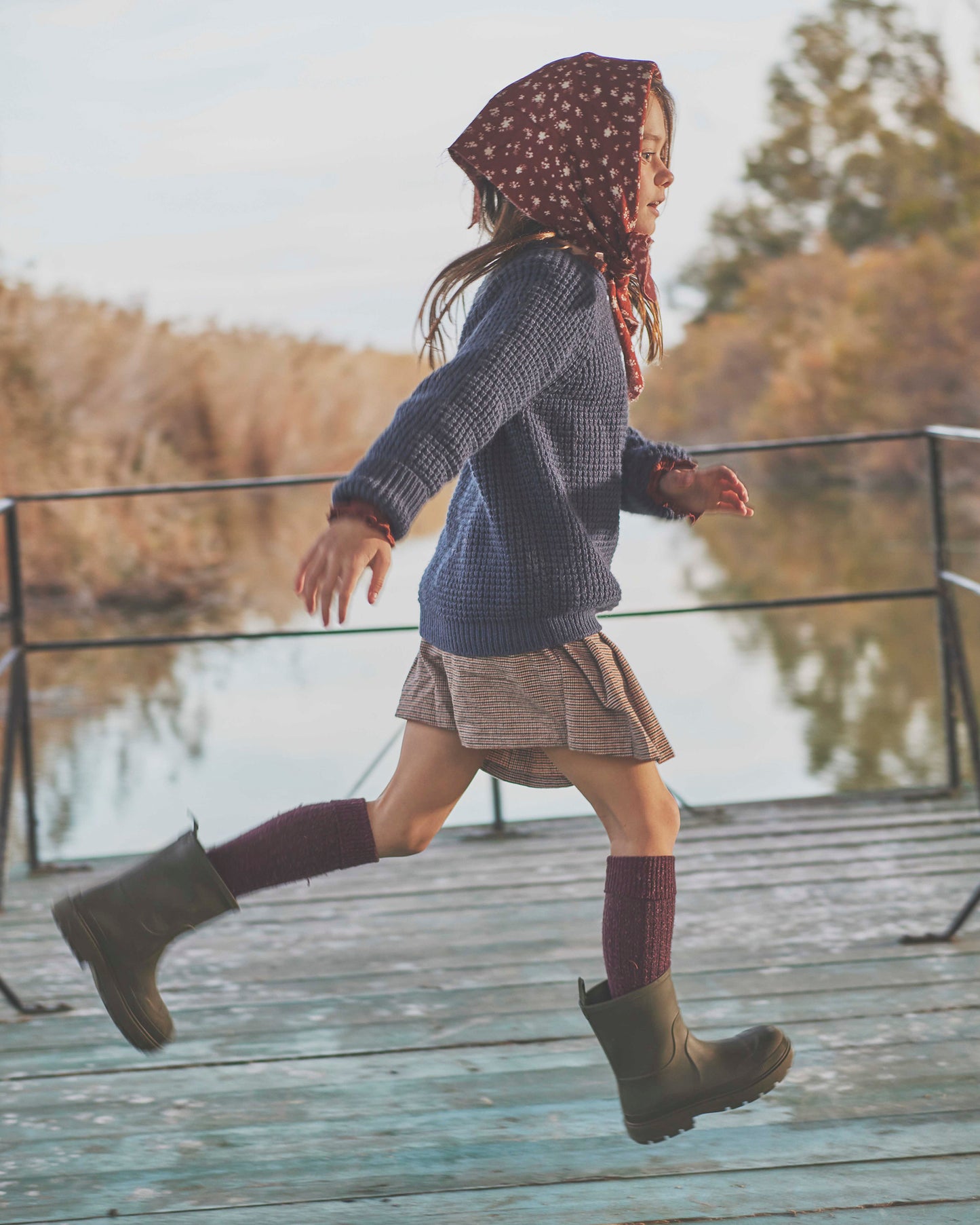 Soft Knit Toddler Sweater in Navy