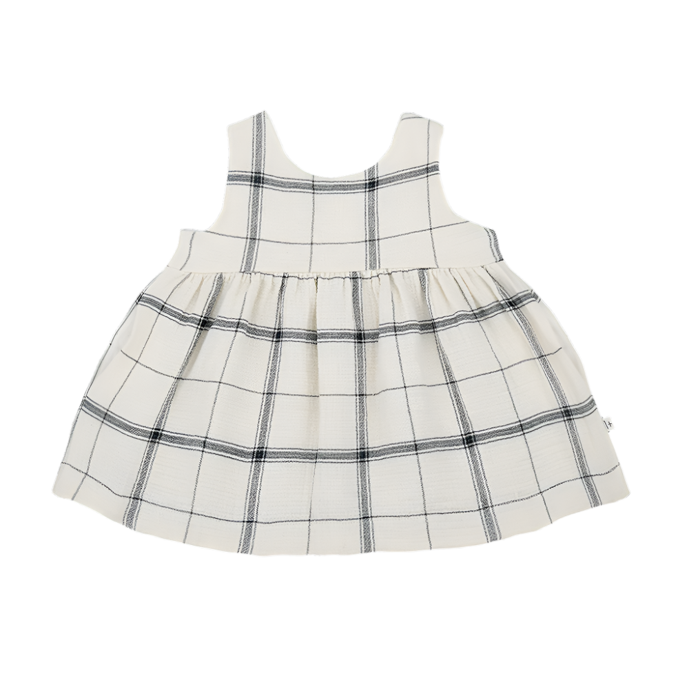 Navy Check Cleopatra Dress