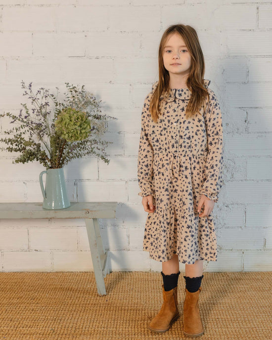 Cottage Toddler Dress in Cream Pink