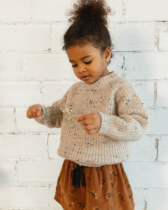 Toddler Botonato Sweater in Natural Fleck