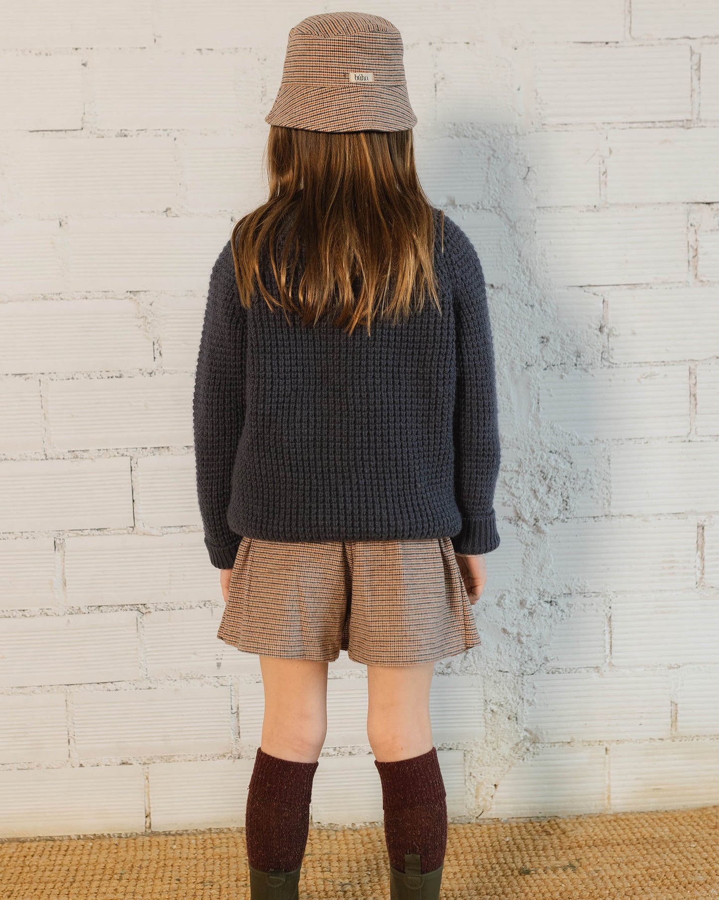 Soft Knit Toddler Sweater in Navy