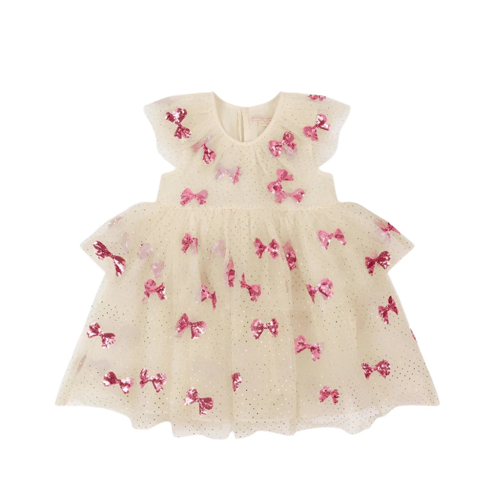 Yvonne Pink Bows Fairy Dress