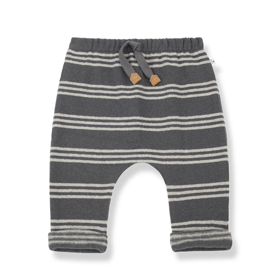 Uriel Stripe Pants in Grey