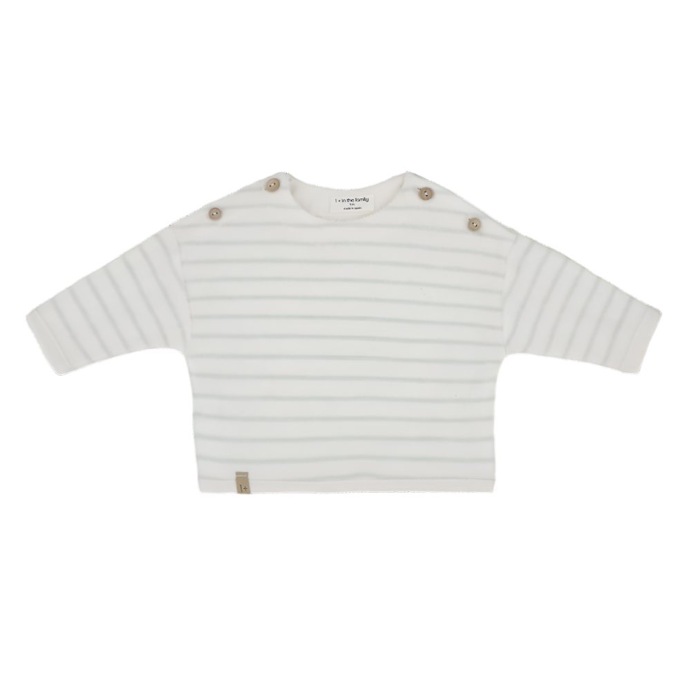 Aqua Striped Enzo Sweater
