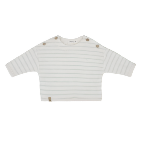 Aqua Striped Enzo Sweater