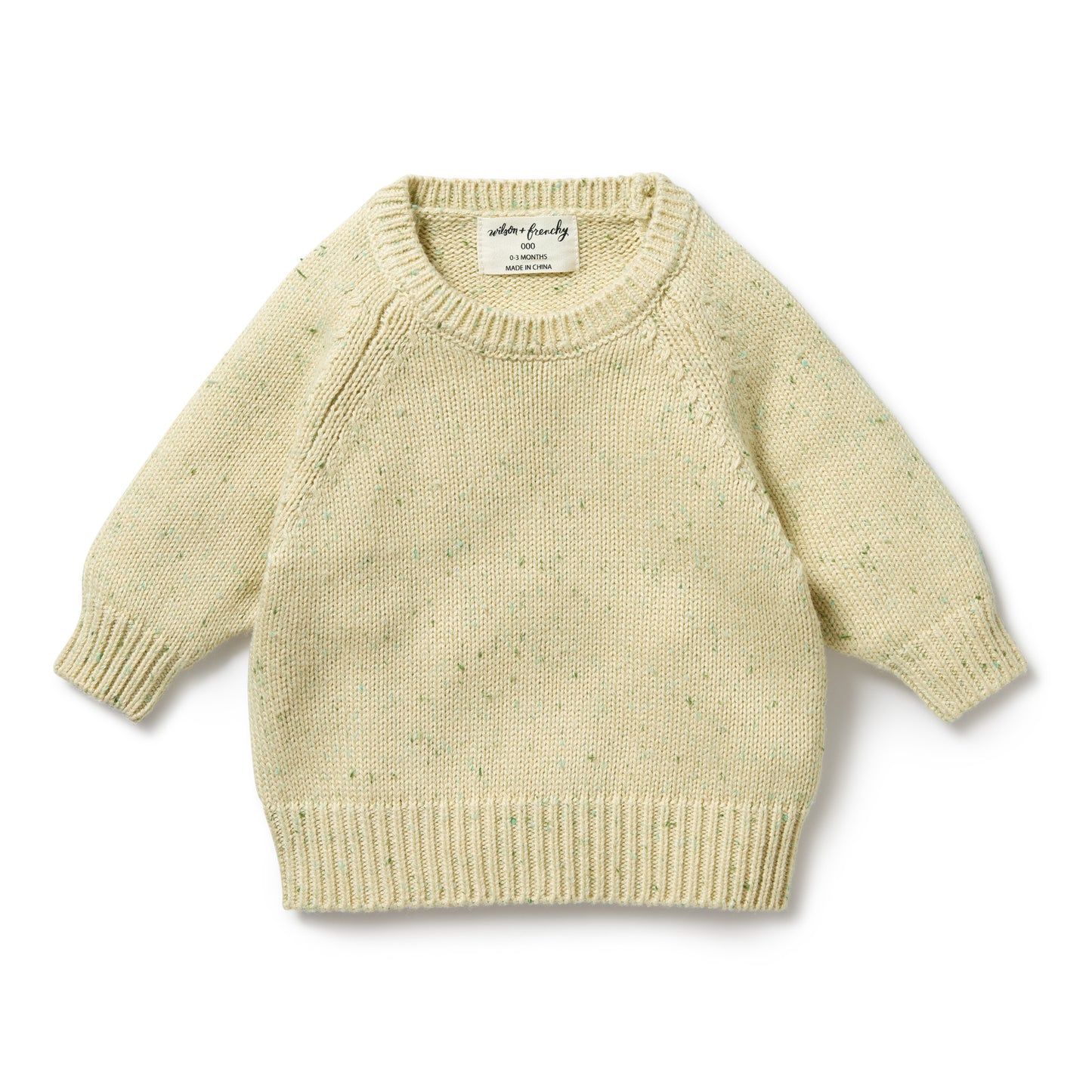 Knitted Sweater in Cactus Fleck