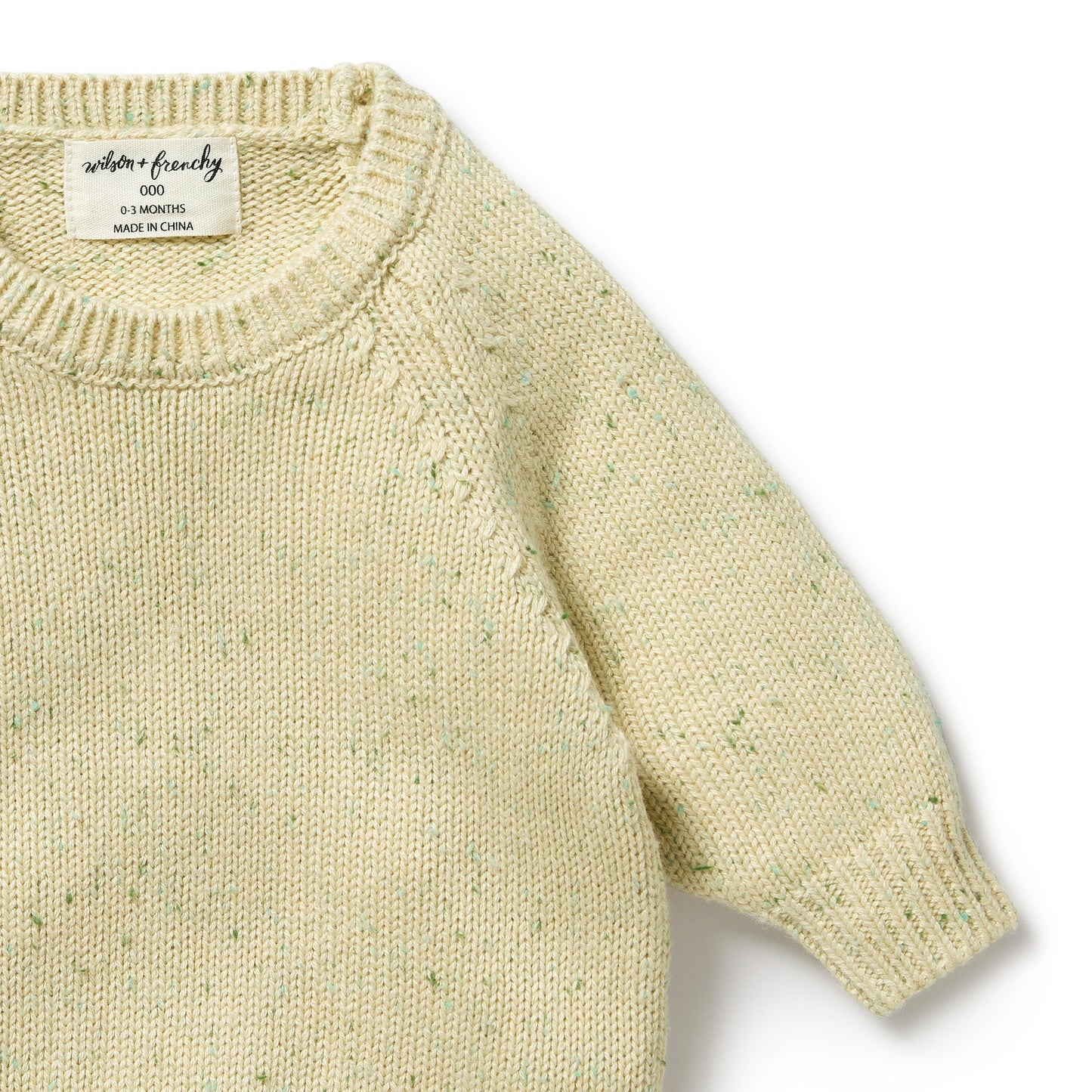 Knitted Sweater in Cactus Fleck