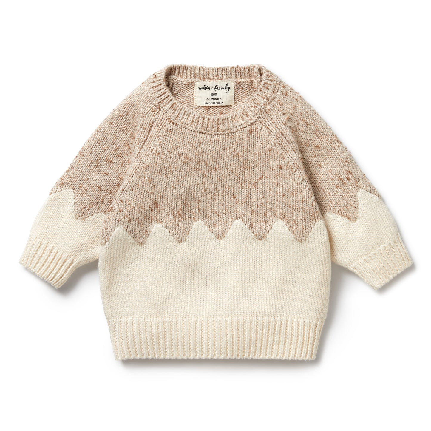 Almond Fleck Knit Sweater