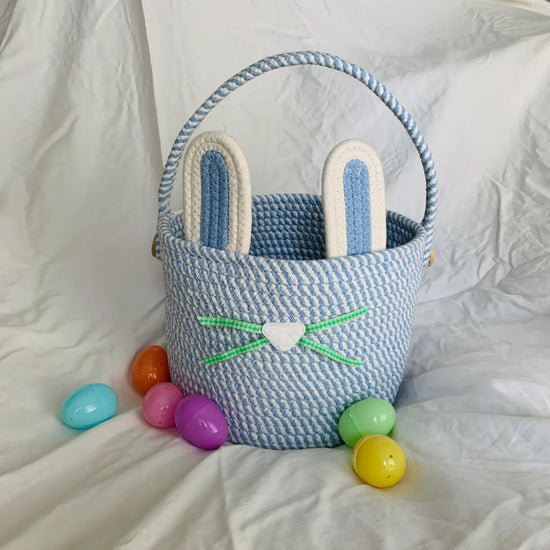 Blue Easter Bunny Basket