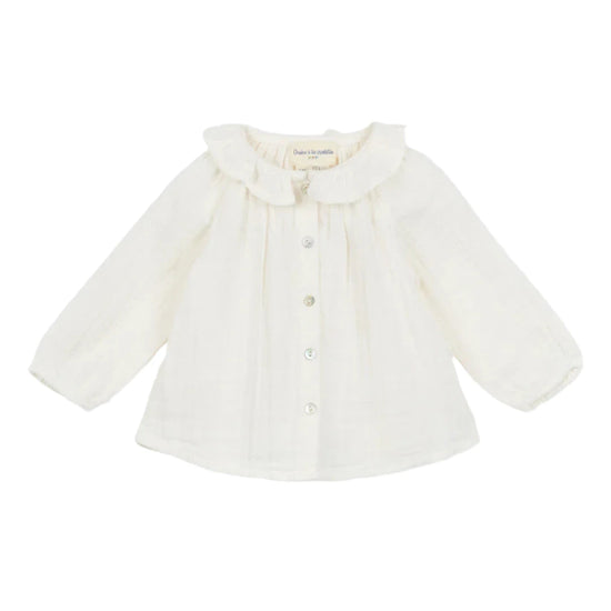 Colerette Blouse in Ecru